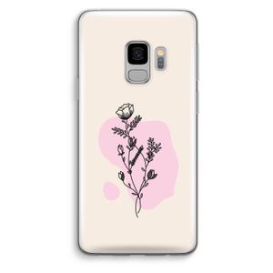 Roses are red: Samsung Galaxy S9 Transparant Hoesje