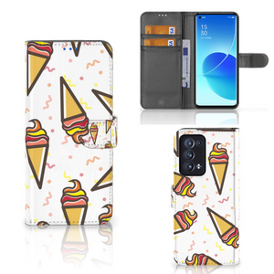 OPPO Reno 6 Pro Plus 5G Book Cover Icecream