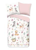 Good Morning Kinderdekbedovertrek "dieren" - Multi - (135x200 cm) - Katoen