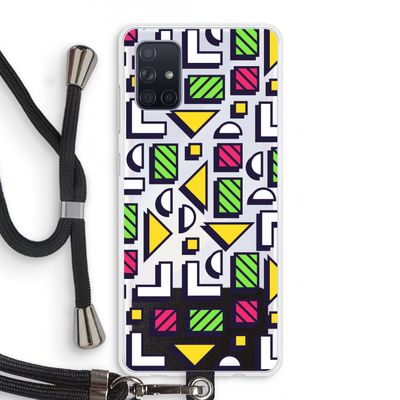 8-bit N°4: Samsung Galaxy A71 Transparant Hoesje met koord