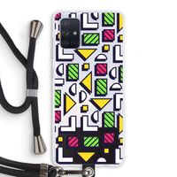 8-bit N°4: Samsung Galaxy A71 Transparant Hoesje met koord