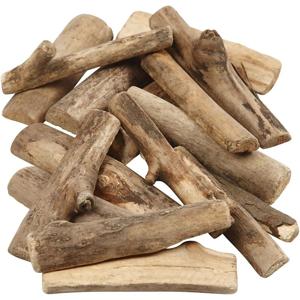 Creotime Decoratie hout mix - 610 gram - 6-14 cm - knutselhout