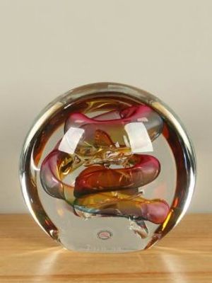 Glazen disk gekleurd, 15 cm