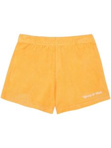 Sporty & Rich short NY Tennis Club en coton - Jaune