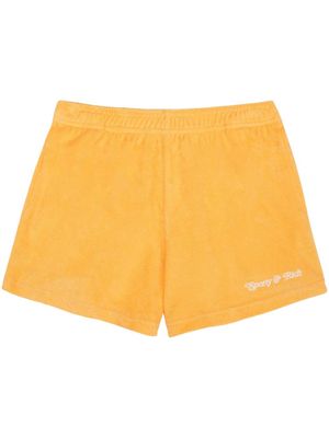 Sporty & Rich short NY Tennis Club en coton - Jaune
