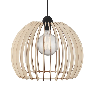 Hanglamp hout &apos;Chino 40&apos; tafel E27 40 cm