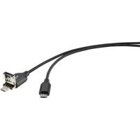 Renkforce USB-kabel USB 2.0 USB-A stekker, USB-micro-B stekker 1.00 m Zwart Met OTG-functie, Vergulde steekcontacten RF-4489587