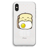 Sleep All Day: iPhone XS Transparant Hoesje
