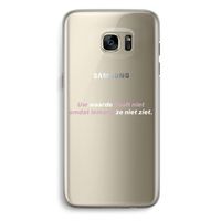 uw waarde daalt niet: Samsung Galaxy S7 Edge Transparant Hoesje