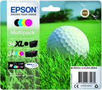 Epson Golf ball C13T34794010 inktcartridge 1 stuk(s) Origineel Hoog (XL) rendement Zwart, Cyaan, Magenta, Geel