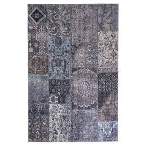 Heritaged Patchwork vloerkleed - Fade Dreamer zwart|multi - 152x230 cm