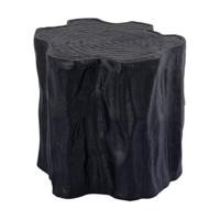 PTMD bijzettafel fennah boomstronk aluminium zwart 37 cm | 2 stuks