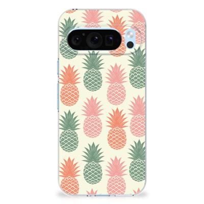 Google Pixel 9 | 9 Pro | Siliconen Case | Ananas Google Pixel 9 | 9 Pro | Siliconen Case | Ananas