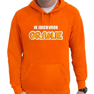 Oranje hoodie Holland / Nederland supporter ik juich voor oranje EK/ WK voor heren