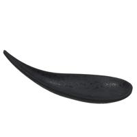 Gerimport Amuse/aperitief lepel - hapjes/tapas - 1x stuks - zwart - melamine Gerimport Amuse/aperitief lepel - hapjes/tapas - 1x stuks - zwart - melamine