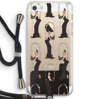 Pop Some Kim: iPhone 5 / 5S / SE Transparant Hoesje met koord