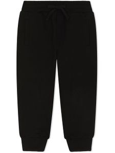 Dolce & Gabbana Kids pantalon de jogging à lien de resserrage - Noir