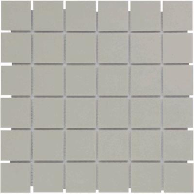 The Mosaic Factory London Mozaiek Tegel Vierkant - Grijs Porselein Ongeglazuurd, R11 309x309 mm