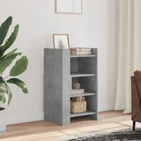 Dressoir 45x35x75 cm bewerkt hout betongrijs - thumbnail