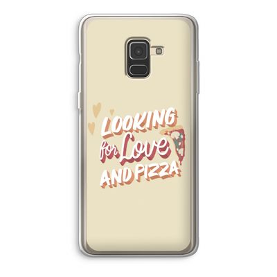 Pizza is the answer: Samsung Galaxy A8 (2018) Transparant Hoesje