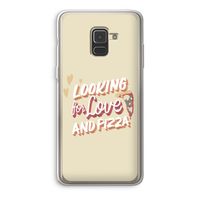 Pizza is the answer: Samsung Galaxy A8 (2018) Transparant Hoesje