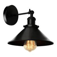 Homestyle Pro mk023-b industriële wandlamp 22 cm zwart/metaal Homestyle Pro mk023-b industriële wandlamp 22 cm zwart/metaal