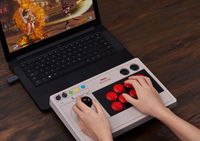 8Bitdo Arcade Stick Grijs Bluetooth/USB Joystick Analoog/digitaal Nintendo Switch, Nintendo Switch Lite, PC - thumbnail