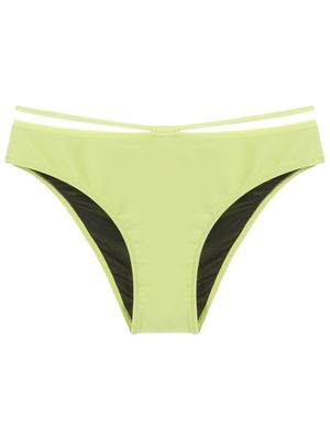 Gloria Coelho bas de bikini à taille haute - Vert