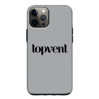 Topvent Grijs Zwart: iPhone 12 Pro Tough Case