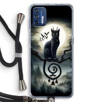 Moonlight Companions: Motorola Moto G9 Plus Transparant Hoesje met koord