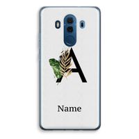 Charcoal Flora: Huawei Mate 10 Pro Transparant Hoesje
