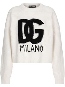 Dolce & Gabbana pull à logo - Blanc