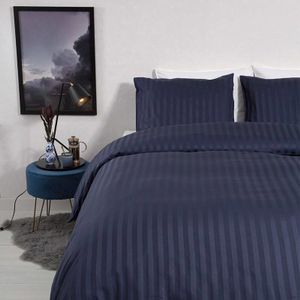 Satin Stripes - Blauw