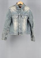 Replay Blue vintage denim jacket in size M for Unisex