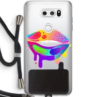 Lip Palette: LG V30 Transparant Hoesje met koord