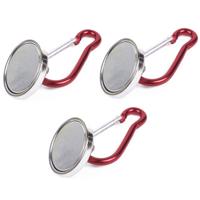 Magneet met karabijnhaak - 3x stuks - karabiner - tot 15 kg - musketon