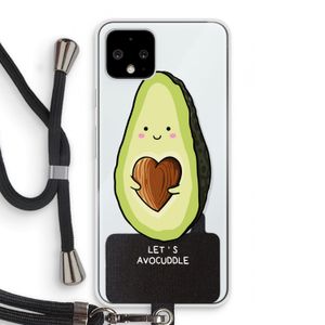 Avocuddle: Pixel 4 Transparant Hoesje met koord