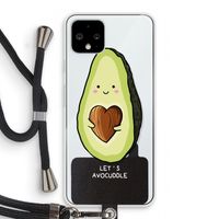 Avocuddle: Pixel 4 Transparant Hoesje met koord
