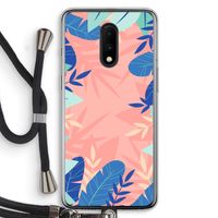 Tropisch: OnePlus 7 Transparant Hoesje met koord