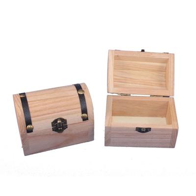 Schatkistje hout Klein 9,5 cm