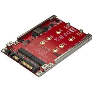 StarTech.com Dubbel sleufs M.2 schijf naar SATA adapter voor 2.5 drive bay RAID