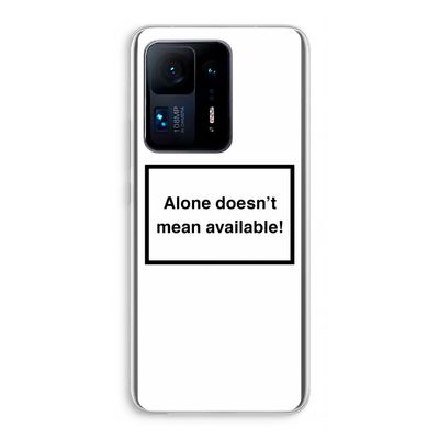Alone: Xiaomi Mi Mix 4 Transparant Hoesje
