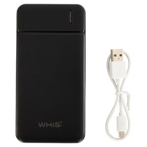 Whis Powerbank Fast Charge zwart