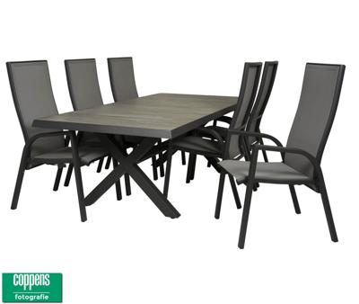 Qopps Admiral tuintafel met Victory verstelbare tuinstoel