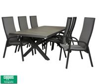 Qopps Admiral tuintafel met Victory verstelbare tuinstoel