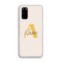 Amber Script: Samsung Galaxy S20 Transparant Hoesje