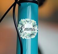 Groene vlinders Fiets naamsticker