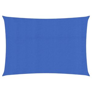 vidaXL Zonnezeil 160 g/m² 2,5x4,5 m HDPE blauw