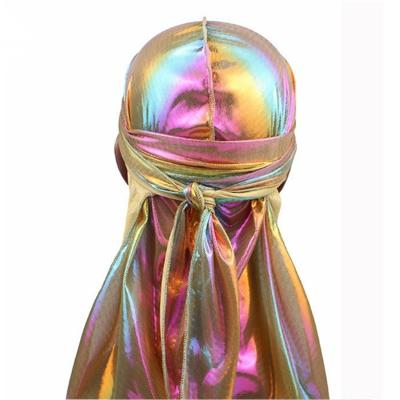 a-2 Laser zijde imitatie lange-tailed Pirate Hat Hip-hop Cape hoed Headkerchief