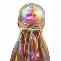 a-2 Laser zijde imitatie lange-tailed Pirate Hat Hip-hop Cape hoed Headkerchief